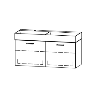 Waschtischmöbel Vanity Seto Easy 122