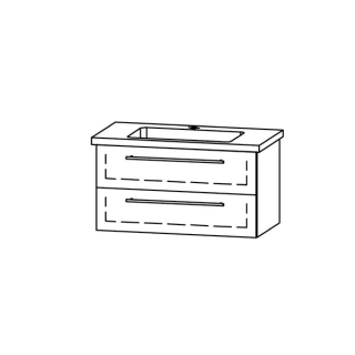 Unterbau Vanity-Living Square 90