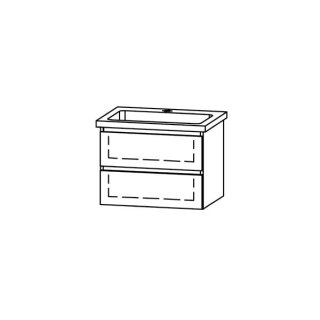 Unterbau Vanity-Living Square Style 65