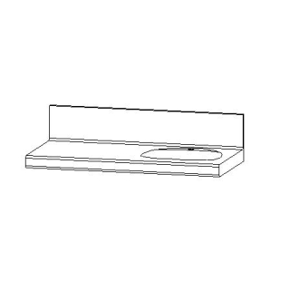 WTE Vanity-Flair R SL 120 x 57 x 7,5 cm