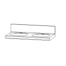 WTE Vanity-Flair SL 120 x 57 x 7,5 cm