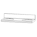 WTE Vanity-Flair SL 150 x 57 x 7,5 cm