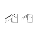 Metallkonsole links od. rechts Stahl verzinkt