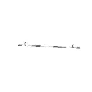Relingstange, Länge 120 cm. verchromt glanz