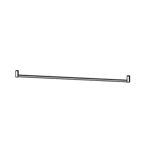 Relingstange kantig Länge 120 cm.
