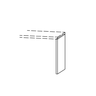 Seitenteil Vanity-Bocco 3 x 40-84 cm