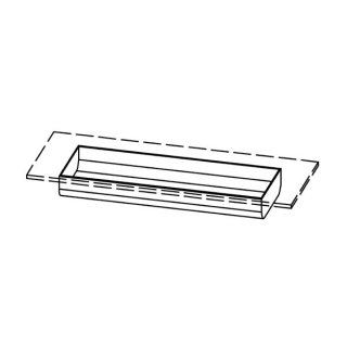 Corianbecken FP-110-37-E Innenmasse 110 x 37 x 13 cm.