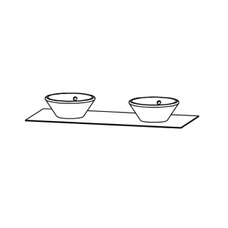 Waschtischelement Vanity-Bocco
