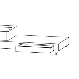 Mehrpreis Schublade in Abdeckung