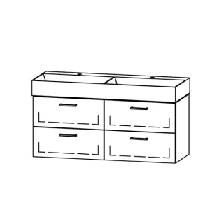 Waschtischmöbel Vanity Seto 122
