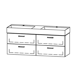 Waschtischmöbel Vanity Seto 142
