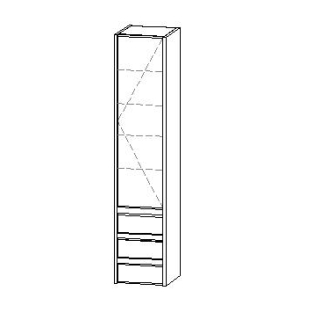 Hochschrank Vanity-Star