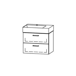 Waschtischmöbel Vanity Seto 65