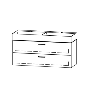 Waschtischmöbel Vanity Seto 122