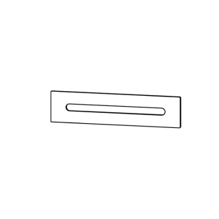 Papierrollenhalter Futura gerade, chrom Glanz