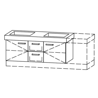 Unterbau Vanity-Keramik