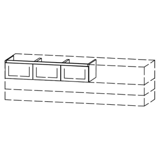 Unterbau Vanity-Bocco Style