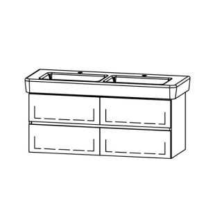 Unterbau Vanity-Pro S Line 130-2