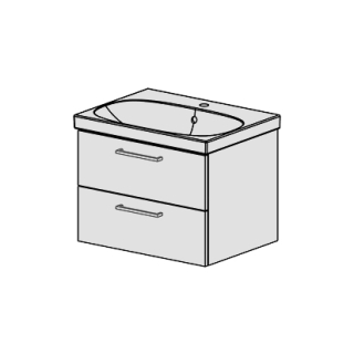 Unterbau Acanto- Confort 65cm B: 62, H: 46, T: 46,8 cm