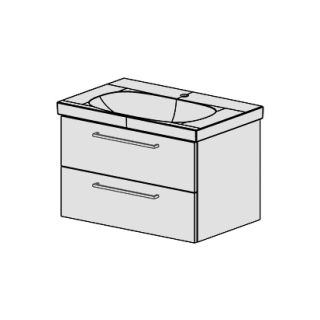 Unterbau Acanto- Confort 75cm B: 72, H: 46, T: 46,8 cm