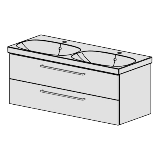 Unterbau Acanto- Confort 120cm B: 117, H: 46, T: 46,8 cm