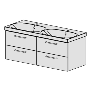 Unterbau Acanto -Confort 120cm B: 117, H: 46, T: 46,8 cm
