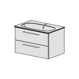 Unterbau Acanto SLIM- Confort 75 cm,B: 72, H: 46, T: 46,8 cm