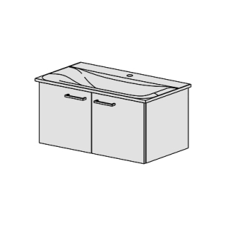 Unterbau Connect Air-Slim 84 cm