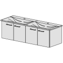 Unterbau Connect Air-Slim 134 cm