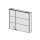 Spiegelschrank FIT LED 90 cm.B:90, H:74, T:19cm