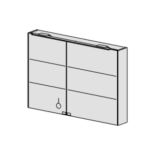 Spiegelschrank FIT LED 105 cm.B:105, H:74,T:19cm