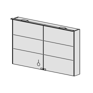 Spiegelschrank FIT LED 120 cm.B:120, H:74,T:19cm