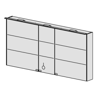 Spiegelschrank FIT LED 150 cm.B:150, H:74,T:19cm