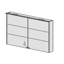 Spiegelschrank FIT LED 120 cm.B:120, H:74,T:19cm