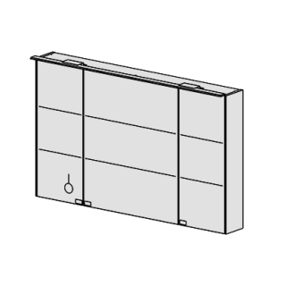 Spiegelschrank FIT LED 120 cm.B:120, H:74, :19cm