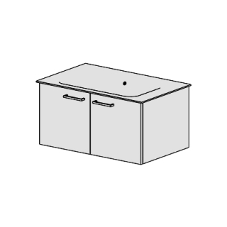 Unterbau Finion-Slim 80 cm, B:78, H:39, T:49,3 cm