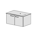 Unterbau Finion-Slim 80 cm, B:78, H:39, T:49,3 cm