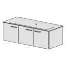 Unterbau Finion-Slim 120 cm, B:118, H:39, T:49,3 cm