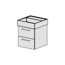 Unterbau Kartell-Confort 46cm, B: 43, H: 46, T: 44,8 cm