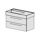 Unterbau Kartell-Confort 90cm, B: 87, H: 46, T: 44,8 cm