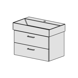 Unterbau Premium-Confort 80cm, B: 76, H: 46, T: 45,8 cm