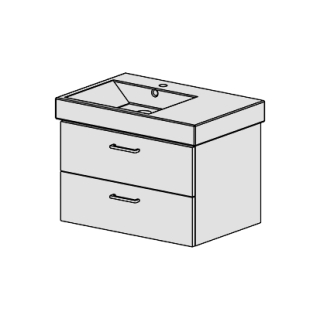 Unterbau Zero Domino- Confort 75 cm,