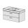 Unterbau Zero Domino- Confort 100 cm,