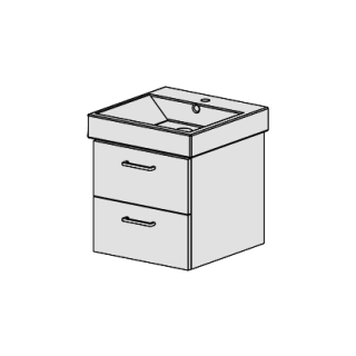 Unterbau Zero- Confort 50 cm, B: 46, H: 46, T: 48,8 cm