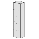 Hochschrank Spacio 40 cm B: 40, H: 168, T: 33,2 cm