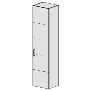 Hochschrank Spacio 40 cm B: 40, H: 168, T: 33,2 cm