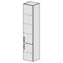 Hochschrank Spacio 35 cm B: 35, H: 168, T: 33,2 cm