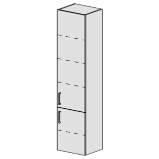 Hochschrank Spacio 40 cm B: 40, H: 168, T: 33,2 cm