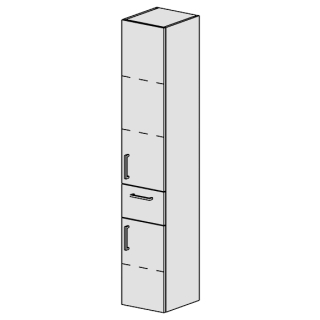 Hochschrank Spacio 30 cm B: 30, H: 168, T: 33,2 cm