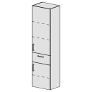 Hochschrank Spacio 45 cm B: 45, H: 168, T: 33,2 cm